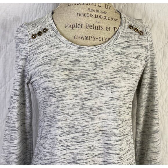 Anthropologie Gray Sweater By Saturday Sunday Peasant - Picture 5 of 9